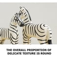 thumbnail image 3 of Hand-Carved Wooden Zebra Statue – Set of 2 Natural Wood Animal Figurines, Rustic Tabletop Decor for Living Room, Shelf, Office – Unique Home Accent, 3 of 9