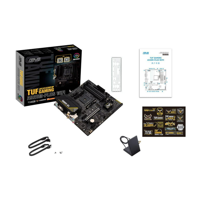 Asus TUF Gaming A520M-PLUS WiFi AMD AM4 MicroATX Gaming Motherboard