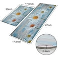 thumbnail image 6 of 2 Pcs Farmhouse Kitchen Rugs, Daisy Kitchen Mats for Floor, Waterproof Kitchen Rugs Non Slip, Cushioned Kitchen Rugs and Mats Anti Fatigue for Floor Laundry Office,17"x 29"+17"x 47", 6 of 6