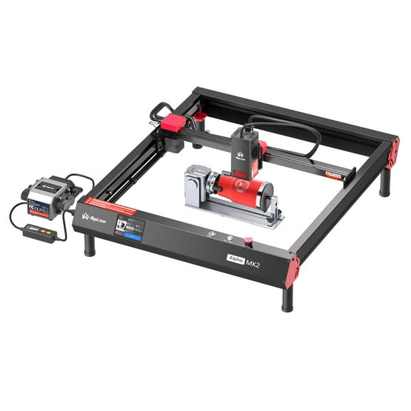 Algo DIY KIT 20W Engraver with Air Assist Pump and Rotary, App Control 12000mm/min Speed, High Accuracy Engraving and Cutting Machine for DIY Wood and Metal