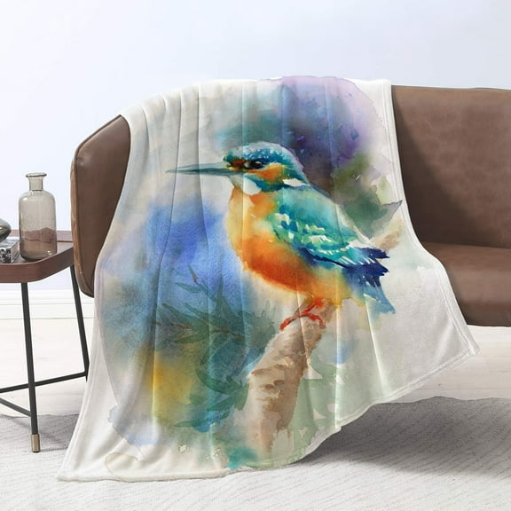 Unique Print Blanket Throw Comfortable Warm Velet Plush Fluffy Throw Blanket Perfect Gift for Couch Sofa or Bed 50"(Width) x 80"(Length)