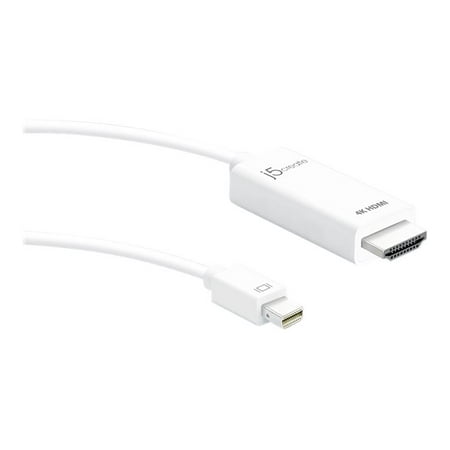 j5create - Mini DisplayPort to 4K HDMI Cable - White
