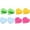 A, variant on Moocorvic 8 Pack Colorful Heart Sticky Notes, 50 Sheets/Pad Reusable Sticky Notes Strong Adhesive Post