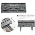 thumbnail image 3 of 4pcs Detachable Plastic Gray Fences Imitated Stone Garden Frame And Lawn Edge, 3 of 5