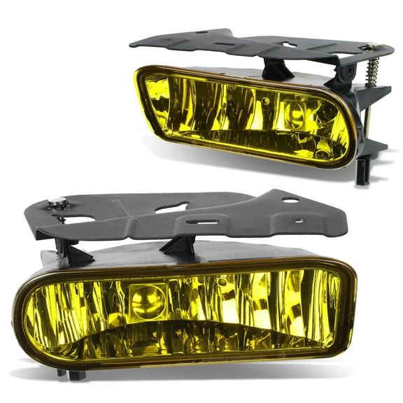 DNA Motoring FL-ZTL-251-AM For 2002 to 2006 Cadillac Escalade EXT ESV Pair Bumper Driving Fog Light Lamp Amber Lens 03 04 05