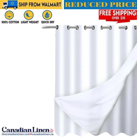 Canadian Linen Beautiful Hookless Shower Curtain for Bathroom ...