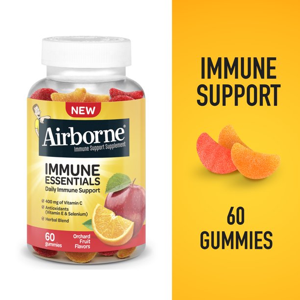 Airborne 400mg Vitamin C Gummies For Adults & Children, Immune