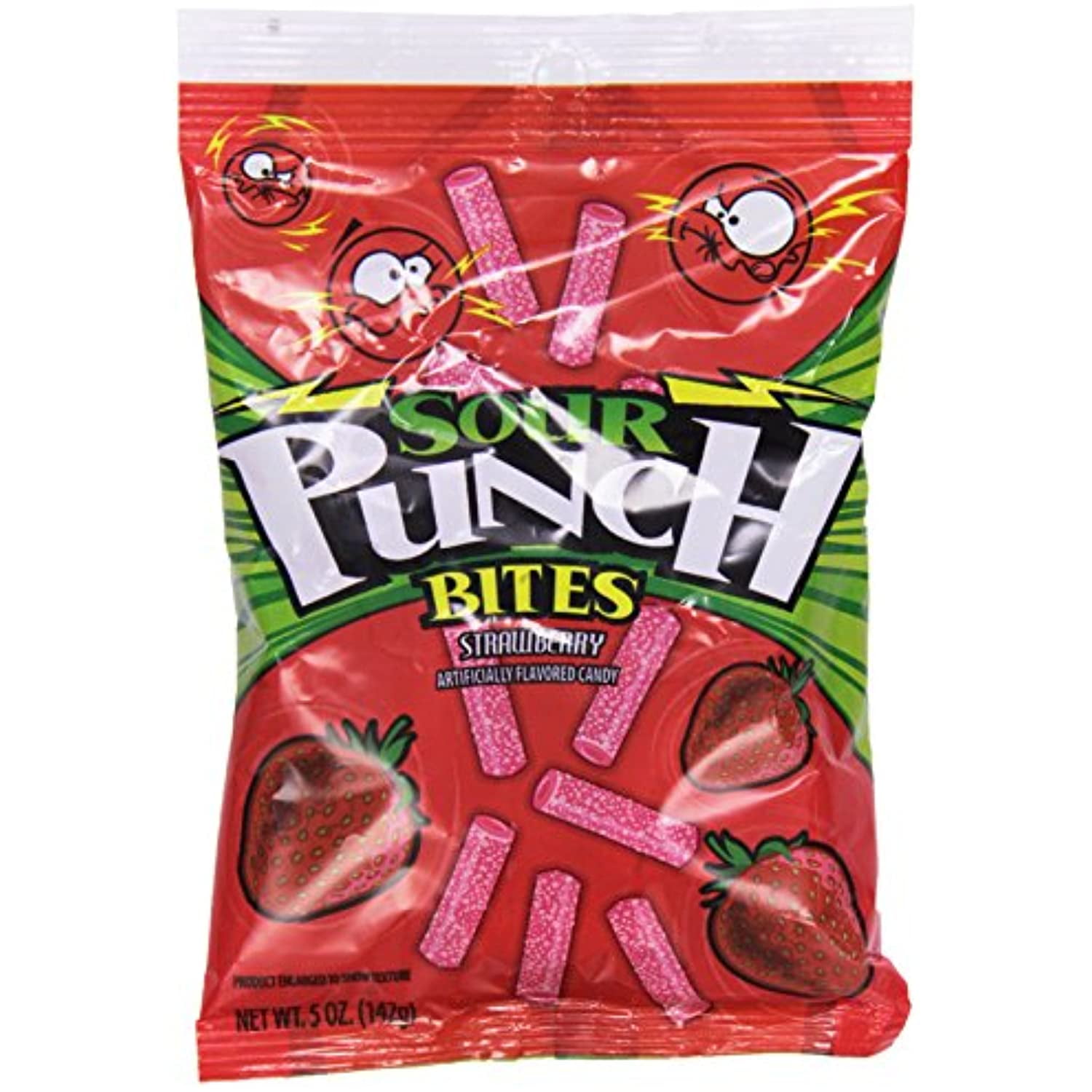 Sour Punch Bites, Strikin Strawberry, 5 Oz