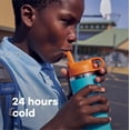 thumbnail image 2 of Botella de agua Hydro Flask Kids de 500 ml con tapa de pajita con forma de anémona, 2 of 6