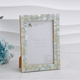 thumbnail image 3 of Home Mother of Pearl Picture Frame 4x6, Decorative Photo Frame Picture Frame for Tabletop or Wall, Thick Picture Frame for Home Wall Decor, Office Desk, 3 of 7