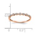 thumbnail image 2 of Auriga 10k Rose Gold Diamond Fancy Band for Women Size- 6.75, 2 of 4