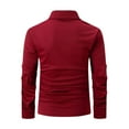 thumbnail image 5 of Handshe Hot Sale! Men's Fashion Casual Long - Sleeve Button Lapel Pockets Polo Sweatshirt, 5 of 9