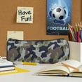 thumbnail image 4 of Pen + Gear Green Camouflage Design Barrel Pencil Pouch, 4 of 6