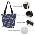 thumbnail image 3 of Bingfone Lilies Flowers Women Shoulder Tote Bags Casual Bag Ladies Shopping Handbag, 3 of 6