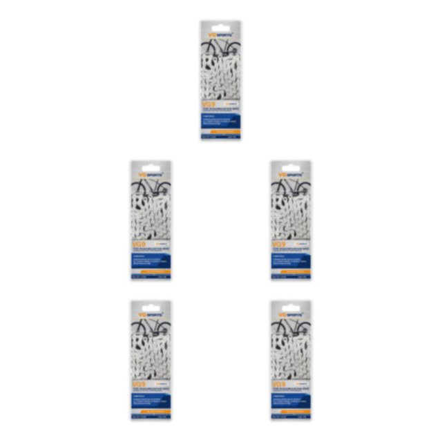 ZheElen Easy To Install Wide Compatibility Bike Chain For Mountain And Road Bikes Mountain Bike Chains silver 9 Speed 5Set