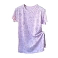 thumbnail image 3 of Girls' Dresses Summer Cartoon Sleep Dress Round Neck Lace Trim Girls Dress Purple 6-7 Years, 3 of 4