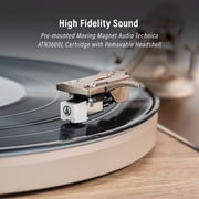 Crosley E100 Record Player with Speakers and Vibration Block Technology