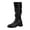 Black, variant on Heel Knee High Riding Boots Solid High Top Footwear Fashionable Autumn Winter Women's