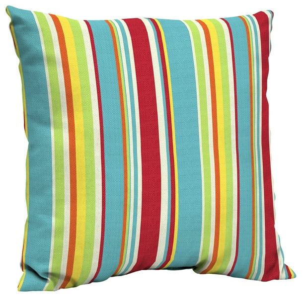 Mainstays Multi Stripe 21" Outdoor Pillow Back Cushion