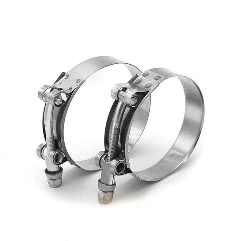 T-bolt Hose Clamps 2Pcs Stainless Steel 64-71mm (2.52-2.8 In