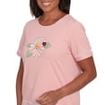 thumbnail image 4 of Alfred Dunner Womens Daisy Knit Striped Tee, 4 of 4