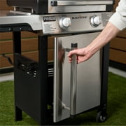 Blackstone Pro Series Outdoor Griddle, 22 Inch 2-Burner Flat Top Grill with Side Shelves, Stainless Steel