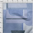 thumbnail image 3 of oneOone Cotton Flex Medium Blue Fabric Geometric Abstract Random Shapes Craft Projects Decor Fabric Printed By The Yard 40 Inch Wide, 3 of 4