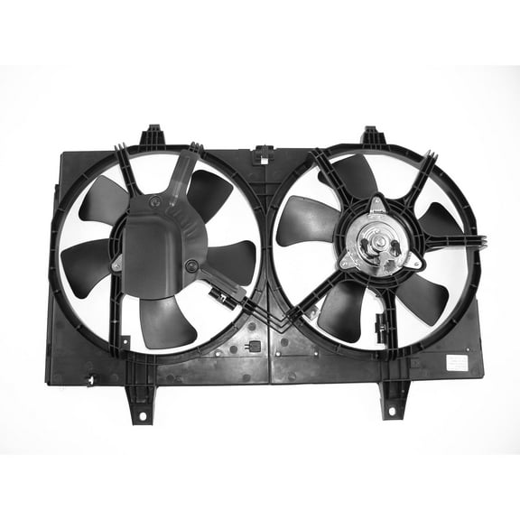 Agility Auto Parts 6029132 Dual Radiator and Condenser Fan Assembly for Nissan Specific Models