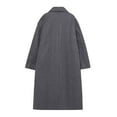 thumbnail image 2 of Double Breasted Loose Fitted Full Length Pea Coat, 2 of 2