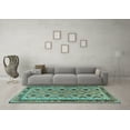 thumbnail image 3 of Ahgly Company Indoor Rectangle Southwestern Light Blue Country Area Rugs, 5' x 7', 3 of 4