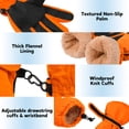 thumbnail image 5 of Cooraby 2 Pairs Kids Snow Ski Gloves Winter Waterproof Warm Gloves for Boys Girls Cold Weather Outdoor, 5 of 7