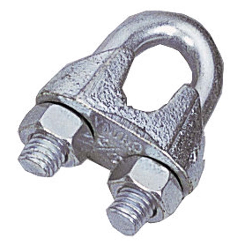Wire Rope Clamp or eye bolt Wire Rope Clip Cable Clamps 1/8 inch Galvanized 25 Pack