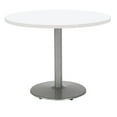 thumbnail image 2 of KFI Studios Mode 3.5' Round Dining Table, Designer White, Silver Base, 2 of 2