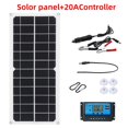 thumbnail image 3 of veasfak Solar Panel Kit 10W Monocrystalline PV Module Off Grid System for Homes RV Boat +(10A/20A/30A/40A/50A/60A)Solar Controller + Solar Cables + Fan 1Set 20AController, 3 of 9