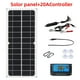 thumbnail image 3 of Kit de panel solar de 10 W, cargador de batería, controlador para electrodomésticos, coches y teléfonos. 1Set 20AController, 3 of 9