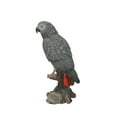 thumbnail image 3 of Garden Decor Animal Statue Grey Gabon Parrot On Stump, 3 of 5