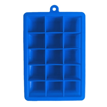 

Fsqjgq Ice Trays for Freezer with Frostmold Chocolate Silicone Maker Tray Bar Jelly Ice 15 Kitchen，Dining & Bar Bartender Stuff Food Grade Silicone Blue