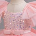thumbnail image 2 of QUOTAY Spring Summer Girls Gown Puffy Dress for Formal Pageant Wedding Party Recital Girls Dresses Light Pink,110, 2 of 8