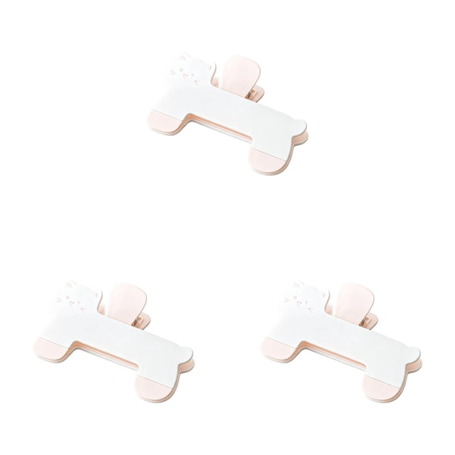 3Pc Cat Page Clips Cat Page Clips For Office Desk,Plastic (D)