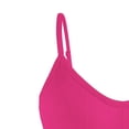 thumbnail image 5 of QATAINLAV Ladies Padded Seamless Wireless Sport Bras Solid Casual Summer Spaghetti Straps Bralette Yoga Workout Crop Tops Hot Pink S, 5 of 6