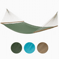 thumbnail image 4 of Fab Habitat Solid Recycled Polyester Hammock - Fargo - Green - Indoor/Outdoor, Quick Dry, 2 Person 460 lbs Capacity - Patio, Poolside, Backyard, Garden, Beach, Balcony - 12-14 ft Adjustable, 4 of 8