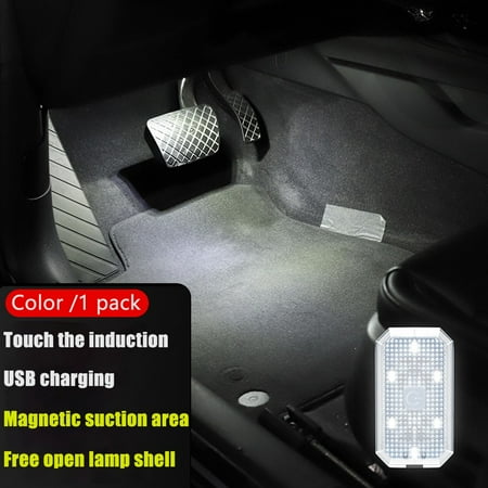 

Suyin Car Interior 6 LED Light 7 Color USB Charging Lamp Touch Sensor Indicator Lamp