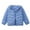 Sky Blue, variant on XIMIN Kids Boys Girls Soft Solid Color Loose Down Jacket Long Sleeve Snap Button Lightweight and Packable Jacket Fashion Winter Warm Outerwear