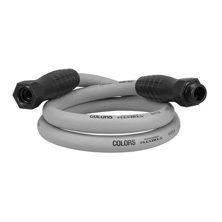 Colors™ from the makers of Flexilla, SwivelGrip® Garden Hose, 5/8" x 5', Slate Grey