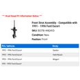 thumbnail image 2 of Front Strut Assembly - Compatible with 1991 - 1996 Ford Escort 1992 1993 1994 1995, 2 of 2