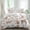White, variant on Deer Bear Hedgehog Set of 4 Bedding Quilt Covers, Forest Animals Summer Plants 4-Piece Bed Sheet Set with Extra Soft Bed Sheets Quilt Cover Pillowcase, Twin