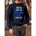 thumbnail image 2 of Awesome Chef Looks Like Sweatshirt Men -Smartprints Designs, Male 5X-Large, 2 of 4