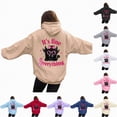 thumbnail image 2 of Godom Womens Floral Hoodies Sweatshirts Casual Long Sleeve Loose Fit Drawstring Hooded Pullover, 2 of 7
