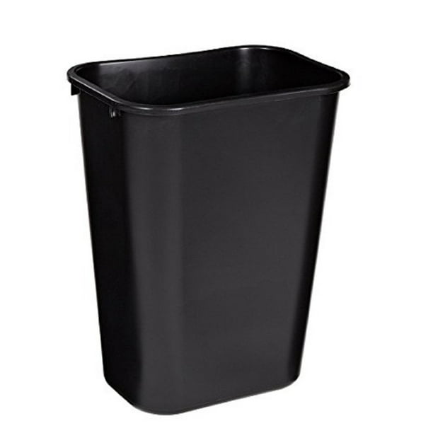 Contenedor de basura Rubbermaid Commercial 41 L de plástico negro x12