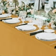 thumbnail image 4 of 6 Pack Gold Rectangle Table Clothes - 70 x 108 Inch - Wrinkle and Stain Resistant Fabric Tablecloths, Washable Polyester Table Covers for Wedding Party Banquet Formal Events Fall Thanksgiving, 4 of 8